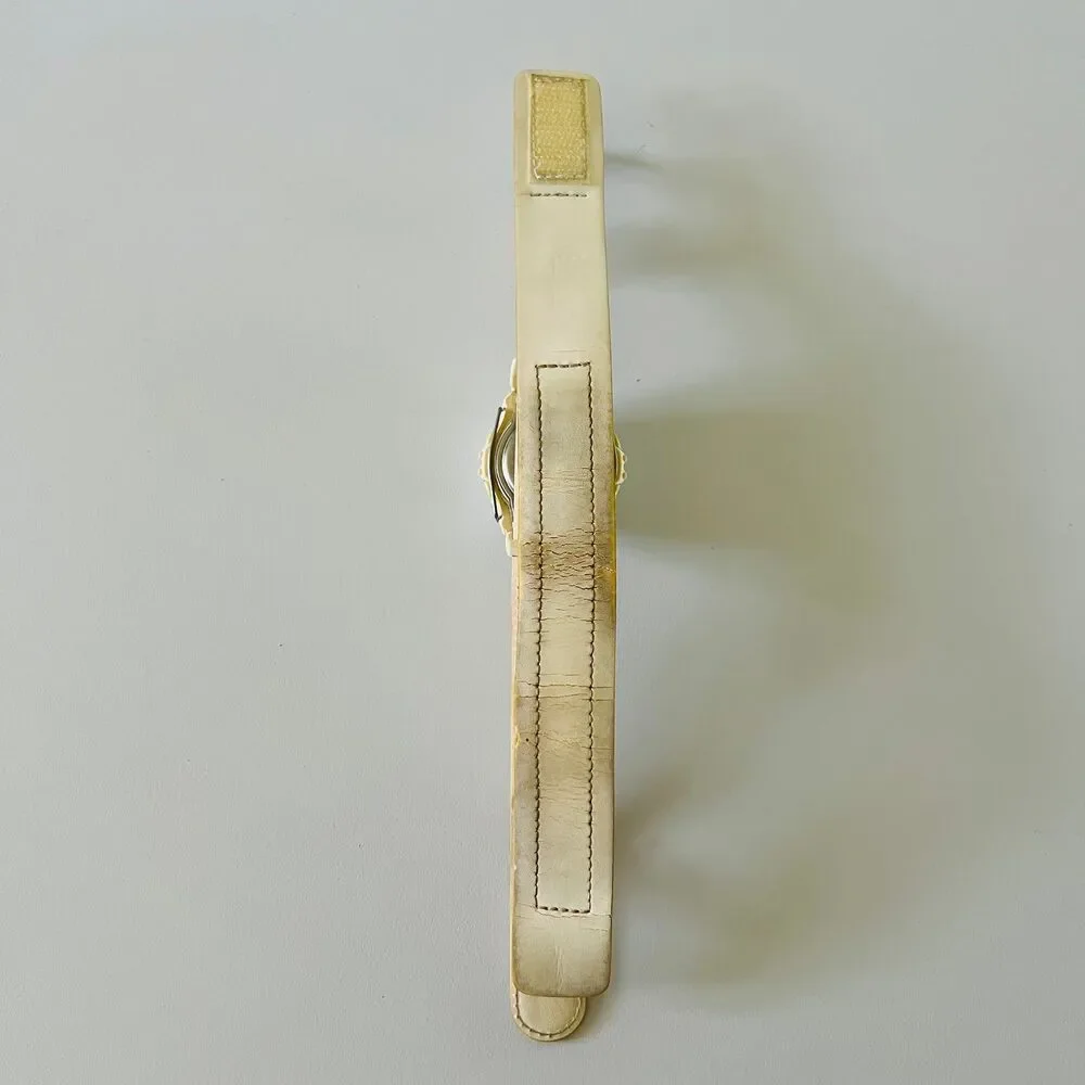 CASIO Baby-G White Replaceable Leather Strap Watch BGM-101